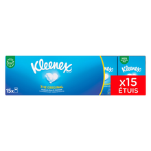 Mouchoirs en papier Original KLEENEX, 15 mini étuis