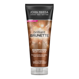 Shampooing brillant brunette nutrition protection couleur JOHN FRIEDA,tube de 250ml