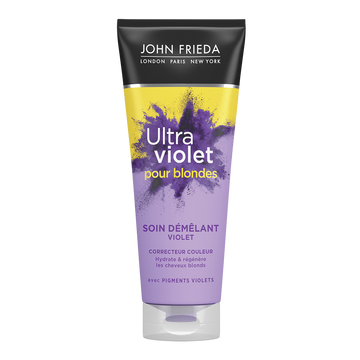 Soin cheveux démêlant ultra violet pour blondes JOHN FRIEDA 250ml