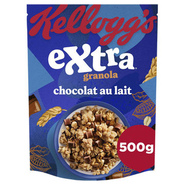 Céréales Extra granola Chocolat au Lait KELLOGG'S 500g