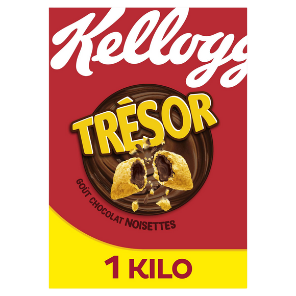 Céréales Trésor KELLOGG'S Chocolat Noisettes - 1Kg