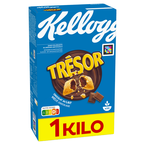 Céréales Trésor KELLOGG'S Chocolat au Lait - 1Kg