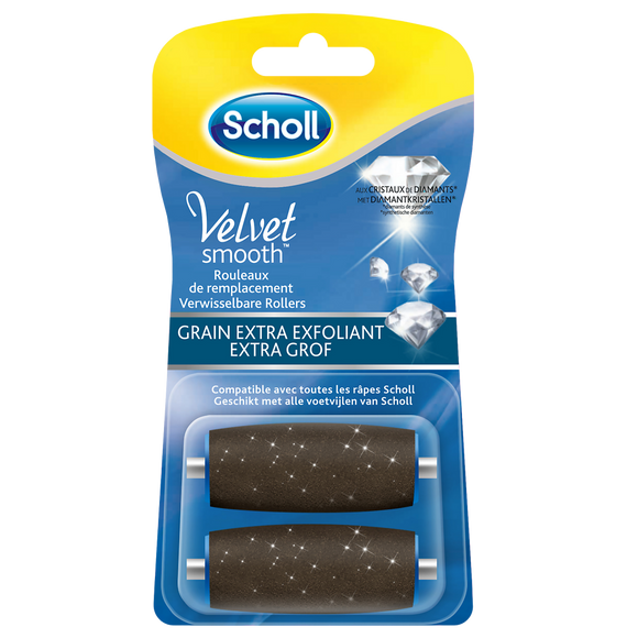Rouleaux de remplacement aux grains extra exfoliant velvet smooth express pedi SCHOLL, x2