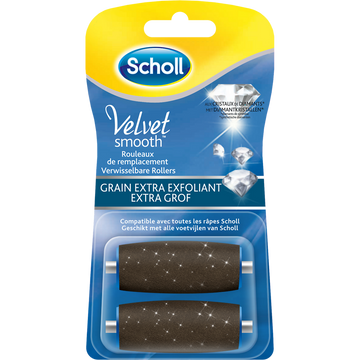 Rouleaux de remplacement aux grains extra exfoliant velvet smooth express pedi SCHOLL, x2