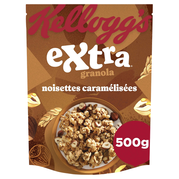 Céréales Extra Granola KELLOGG'S Noisettes Caramélisées - 500g