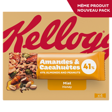 Barres Céréales EXTRA KELLOGG'S Miel, 4x32g