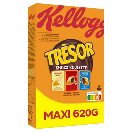 Céréales Trésor Kellogg's Choco-Roulette - 620g