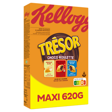 Céréales Trésor Kellogg's Choco-Roulette - 620g