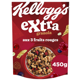 Céréales Extra Granola KELLOGG'S aux 3 Fruits Rouges - 450g