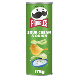 Chips tuiles Crème et Oignon PRINGLES - Boîte de 175g