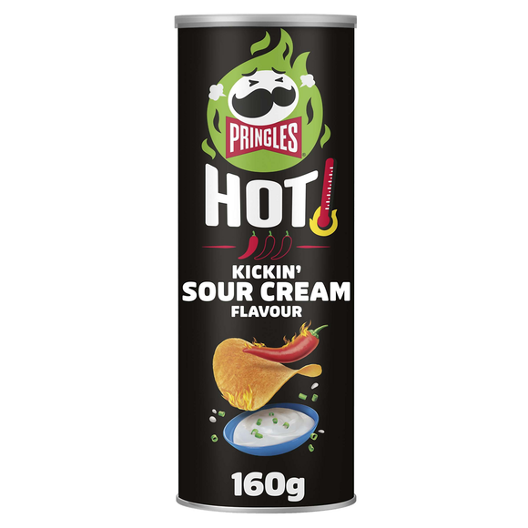 Chips Tuiles PRINGLES HOT Kickin' Sour Cream - 160g