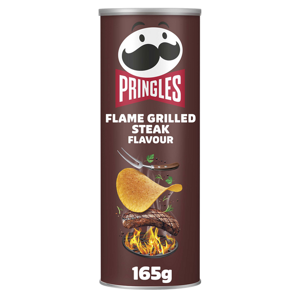 Chips tuiles flame grilled steak flavour PRINGLES 165g