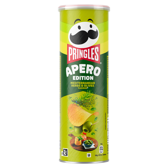 Chips tuiles Mediterranean herbs & olives PRINGLES 165g