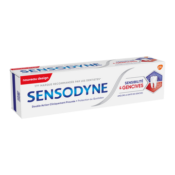 Dentifrice sensibilité & gencives SENSODYNE, tube de 75ml