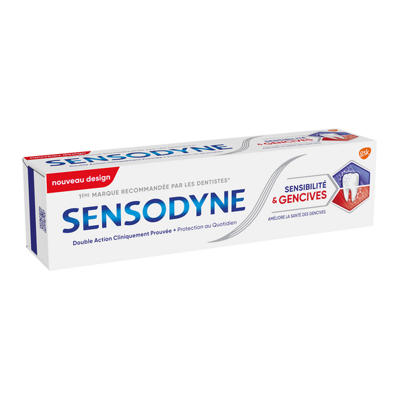 Dentifrice sensibilité & gencives SENSODYNE, tube de 75ml
