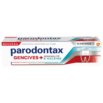 Dentifrice gencives + sensibilité & haleine blancheur PARODONTAX 75ml