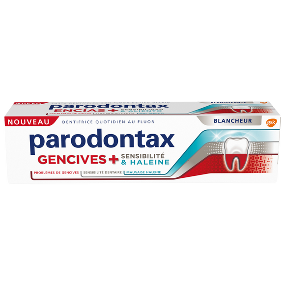 Dentifrice gencives + sensibilité & haleine blancheur PARODONTAX 75ml