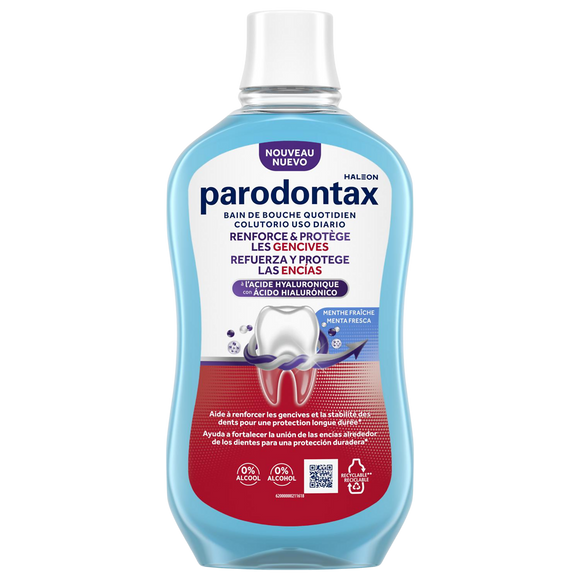 Bain de bouche renforce et protège menthe fraîche PARODONTAX 500ml