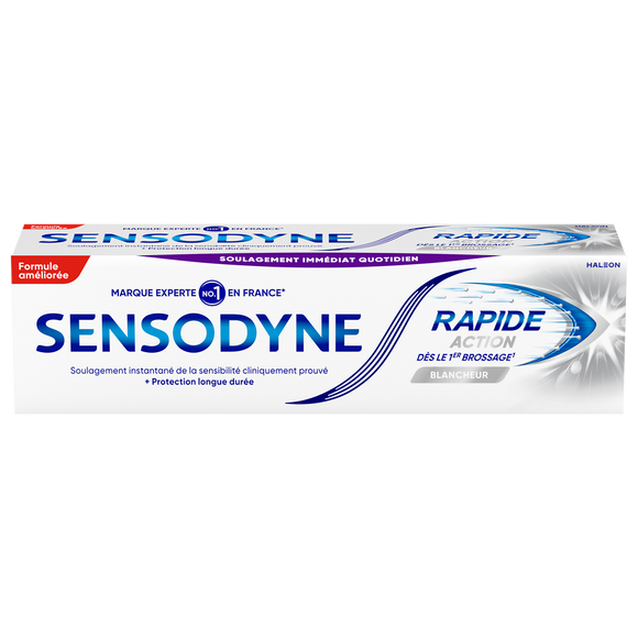 Dentifrice SENSODYNE rapide action blancheur 75mL