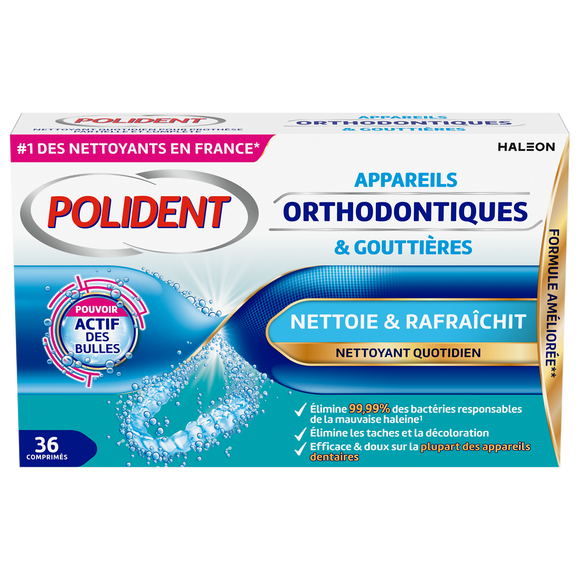 Comprimé nettoyant orthodontique pouvoir actif x36