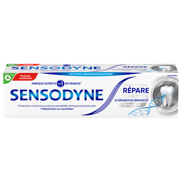 Dentifrice SENSODYNE répare & protège blancheur 75ml