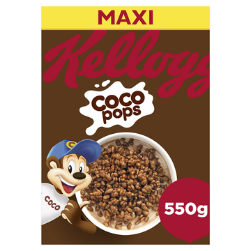 Céréales COCO POPS original Kellogg's, paquet 550g
