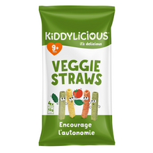 Biscuit bébé Veggie Straws saveur légumes KIDDYLICIOUS 4x12g
