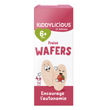 Biscuit bébé Wafers Fraise Dès 6 Mois KIDDYLICIOUS 4x4g 16g