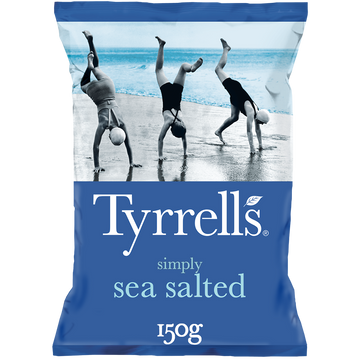 Chips légèrement salées TYRELL'S, paquet de 150g