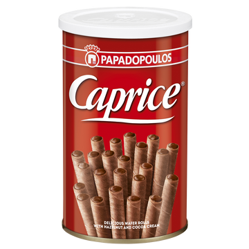 Gaufrettes viennoise fourrées à la crème de noisettes et au cacao, CAPRICE PAPADOPOULOS, 115g