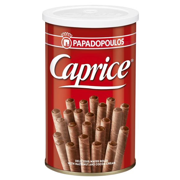 Gaufrettes viennoise fourrées à la crème de noisettes et au cacao, CAPRICE PAPADOPOULOS, 115g