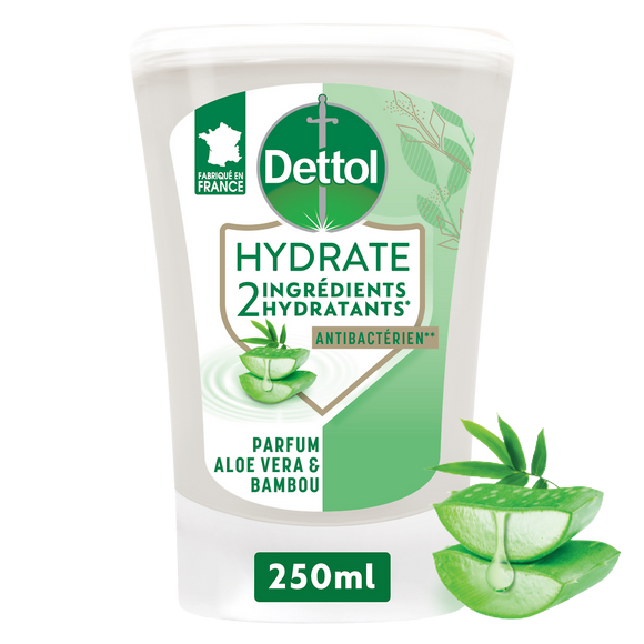 Recharge Savon Liquide Mains Aloe Vera Antibactérien - DETTOL - 250ml