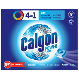 Pastilles anti calcaire 2 en 1 CALGON, 48 tabs, 624g