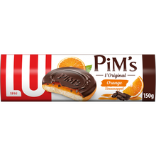 Biscuits génoises nappées orange et chocolat Pim's LU - Paquet de 150g