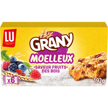Biscuits moelleux barres au muesli et aux fruits des bois GRANY - Boite de 6 - 192g