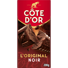 Chocolat noir L'Original COTE D'OR - Tablette de 200g