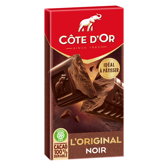 Chocolat noir L'Original COTE D'OR - Tablette de 200g
