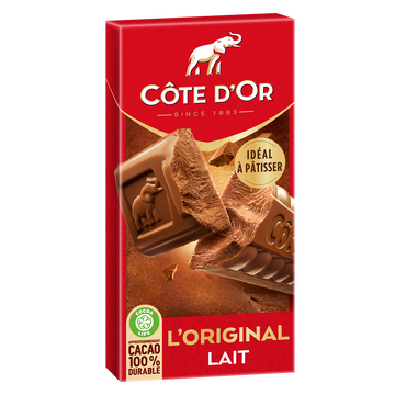 Chocolat au lait COTE D'OR - Tablette de 200g