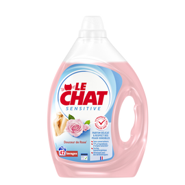 Lessive liquide sensitive douceur de rose LE CHAT - 42 lavages