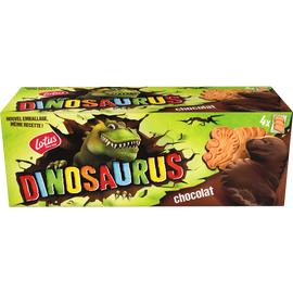Biscuits dinosaurus chocolat noir LOTUS paquet x12 225g