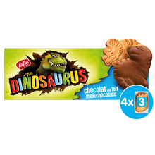 Biscuits nappés chocolat au lait DINOSAURUS, 225g