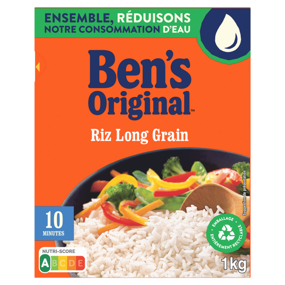Riz Vrac Long Grain 10mn BEN'S ORIGINAL 1kg