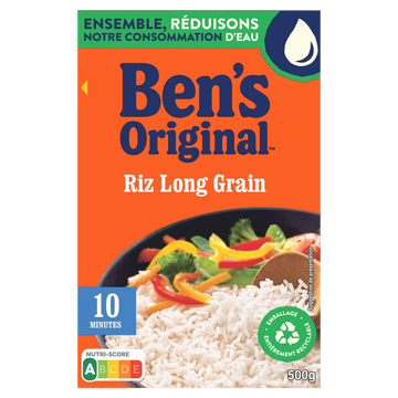 Riz Vrac Long Grain 10mn BEN'S ORIGINAL 500g
