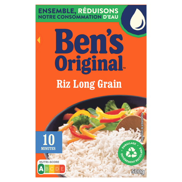 Riz Vrac Long Grain 10mn BEN'S ORIGINAL 500g