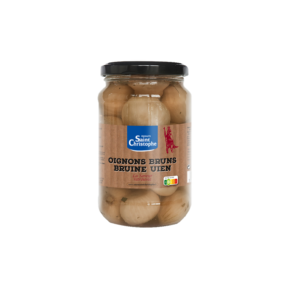 Oignons bruns VIEUX SYSTEME, bocal de 370ml