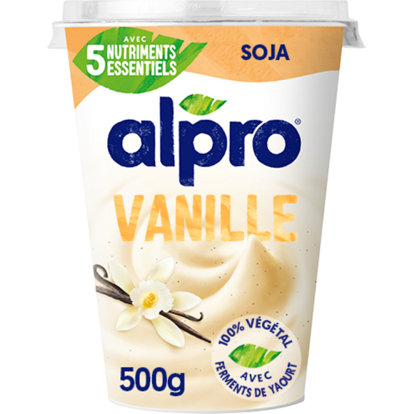 Dessert végétal soja vanille ALPRO - 500g