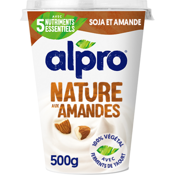 Dessert végétal soja nature à l'amande ALPRO - 500g