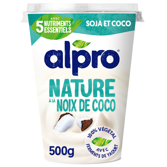Dessert végétal soja nature coco ALPRO - 500g