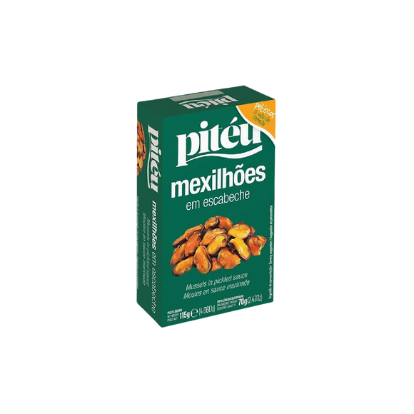 Moules sauce marinade escabéche PITEU 115g