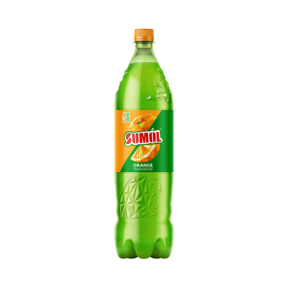 Boisson gazéifiée orange SUMOL, bouteille pet 1,5 litre
